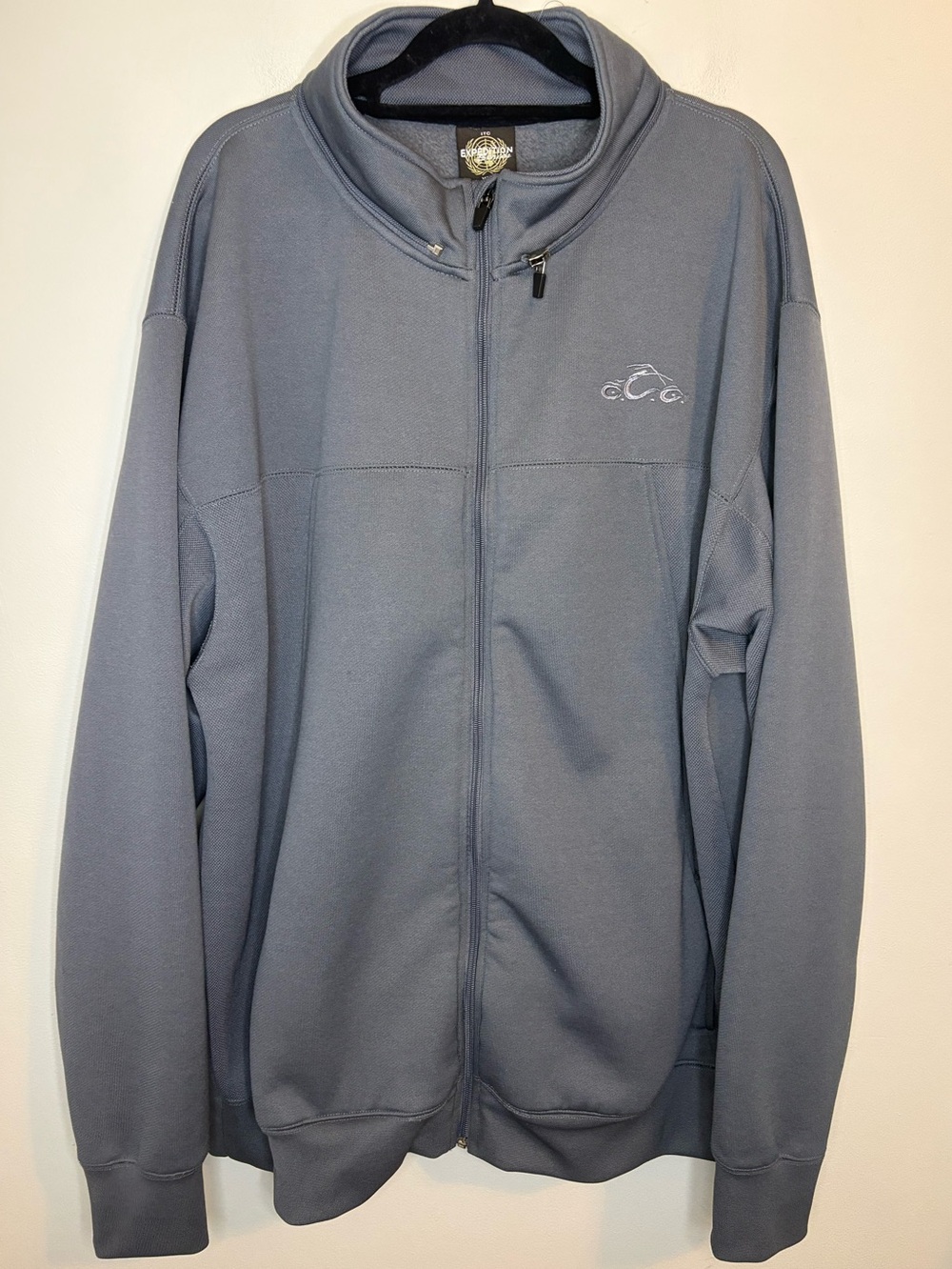 Orange County Choppers OCC XXL Gray Expedition Full Zip Biker Jacket Y2K